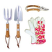 Set di attrezzi manuali da giardino