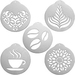 Stencil per decorazione del caffè