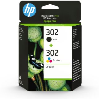 Hp Confezione da 2 Cartucce D'inchiostro Nero/tricromia Originali 302