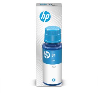 Hp 31 70-ml Cyan Original Ink Bottle Originale