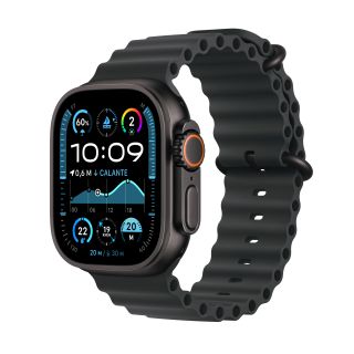 Apple Watch Ultra 2 Gps + Cellular 49mm Cassa Titanio Nero con Nero Ocean Band