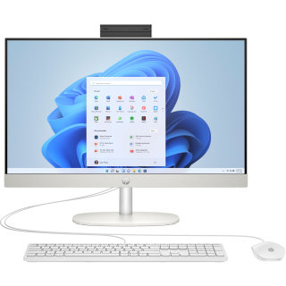 Hp 24 -cr0050nl Pc Amd Ryzen™ 5 7520u 60,5 Cm (23.8") 1920 X 1080 Pixel Pc All-in-one 8 Gb Lpddr5-sdram 512 Gb Ssd Windows 11 Home Wi-fi 6 (802.11ax) Bianco