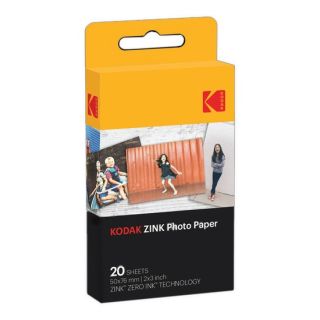 Kodak Zink Photo Paper Pellicola per Istantanee 20 Pz 50 X 76 Mm
