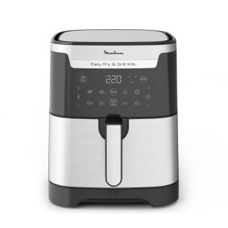 Moulinex Easy Fry & Grill Xxl Singolo Indipendente Friggitrice Ad Aria Calda Nero, Acciaio Inox