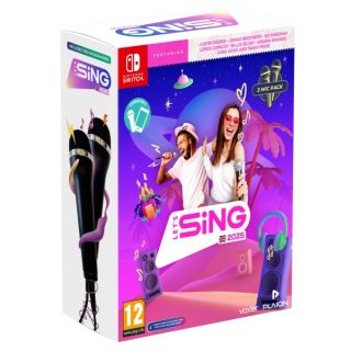 Game Let's Sing 2025 Standard+componente Aggiuntivo Inglese Nintendo Switch