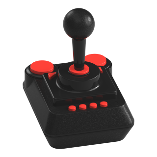 Retro-bit Controller The C64 Joystick Nero, Rosso Pc