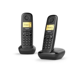 Gigaset A170 Duo Telefono Analogico/dect Identificatore di Chiamata Nero