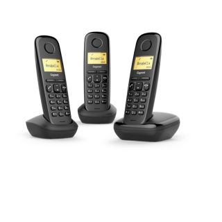 Gigaset A170 Trio Telefono Analogico/dect Identificatore di Chiamata Nero