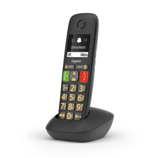 Gigaset E290 Telefono Analogico/dect Identificatore di Chiamata Nero
