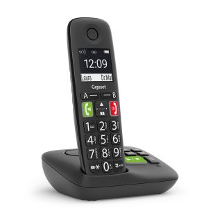 Gigaset E290a Black Telefono Analogico/dect Identificatore di Chiamata Nero