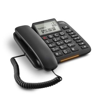 Gigaset Dl380 Telefono Analogico Identificatore di Chiamata Nero
