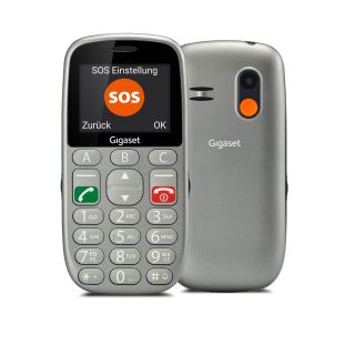 Gigaset Gl390 5,59 Cm (2.2") 88 G Argento Telefono Cellulare Basico