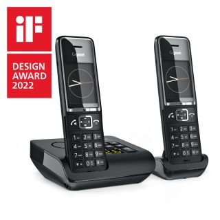 Gigaset Comfort 550a Duo Telefono Analogico/dect Identificatore di Chiamata Nero