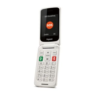 Gigaset Gl590 7,11 Cm (2.8") 113 G Bianco Telefono per Anziani