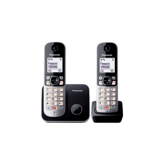 Panasonic Kx-tg6852jtb Telefono Telefono Dect Identificatore di Chiamata Nero, Grigio