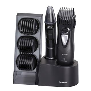 Panasonic Er-gy10, Kit Multigrooming per Barba, Capelli e Corpo, 4 Pettini Accessori, Wet&dry