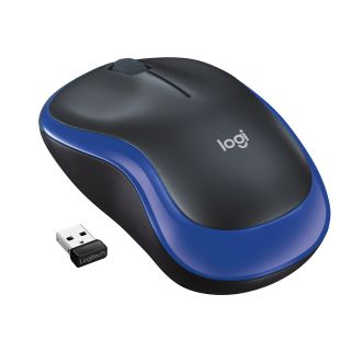 Logitech M185 Mouse Wireless, 2,4 Ghz con Mini Ricevitore Usb, Durata Batteria di 12 Mesi, Tracciamento Ottico 1000 Dpi, Ambidestro, Compatibile con Pc, Mac, Laptop