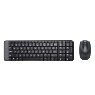 Logitech Mk220 Combo Tastiera e Mouse Wireless Compatti per Windows, 2,4 Ghz Wireless con Ricevitore Usb Unifying, Durata Batteria di 24 Mesi, Compatibile con Pc, Laptop