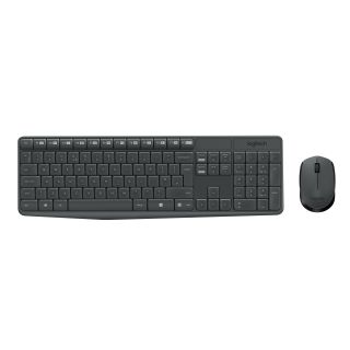 Logitech Mk235 Combo Tastiera e Mouse Wireless per Windows, Ricevitore Unifying Usb 2,4 Ghz Wireless, 15 Tasti Fn, Lunga Durata della Batteria, Compatibile con Pc, Laptop