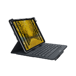 Logitech Universal Folio Cover Ipad o Tablet con Tastiera Bluetooth Wireless, per La Maggior Parte dei Tablet da 9-10", Ios, ‎android, Windows, ‎italiano Qwerty, Nero