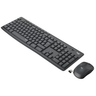 Logitech Mk295 Kit Mouse e Tastiera Wireless – Tecnologia Silenttouch, Tastierino Numerico, Tasti Scelta Rapida, Tracciamento Ottico Avanzato, Ricevitore Usb Nano, Senza Lag, Meno 90% di Rumore