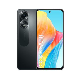 Oppo A58 4g Smartphone, Ai Doppia Fotocamera 50+2mp, Selfie 8mp, Display 6.72” 60hz Lcd Fhd+, 5000mah, Ram 6 (esp 2gb/4gb/6gb)+rom 128gb (esp1tb), Ip54, [versione Italia],glowing Black