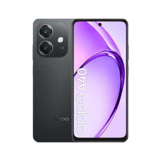Oppo A40 Smartphone, Fotocamera Ai 50mp, Selfie 5mp, Display 6.67” 90hz Lcd Hd+, 5100mah, Ram 4 Esp 8gb (+4gb Virtuali) +rom 128gb, Ip54, [versione Italia], Sparkle Black