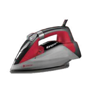Singer Steamlogic 7061 Ferro a Vapore Piastra in Ceramica 3100 W Grigio, Rosso