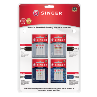 Singer 250088002 Ago da Cucito 25 Pz Macchina da Cucire Set di Aghi