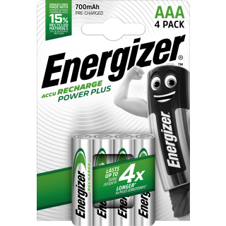 Energizer Accu Recharge Power Plus 700 Aaa Bp4 Batteria Ricaricabile Mini Stilo Aaa Nichel-metallo Idruro (nimh)