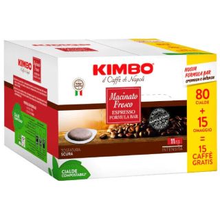 Kimbo 014290 Capsula e Cialda da Caffè Cialde Caffè Tostatura Scura 95 Pz