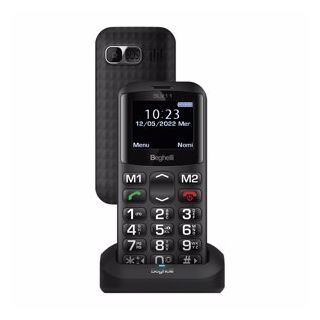 Beghelli Slv11 4,5 Cm (1.77") 71 G Nero Telefono per Anziani