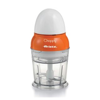 Ariete 1836 Choppy - Tritatutto con Lame in Acciaio Inox - Si Avvia Premendo Il Coperchio - 250 Ml - 160 Watt - Arancione