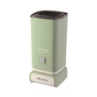 Ariete 2878 Cappuccinatore Vintage - Montalatte a Caldo e a Freddo - Cappuccino, Cioccolata, Infusi Liofilizzati - 500 Watt - Verde