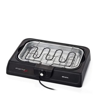 Ariete 723 Party Grill - Barbecue Elettrico. Potenza 2000w. Cottura Lenta e Rapida. per Carne, Verdura e Pesce. Dotata di Vassoi Raccogli Grasso.