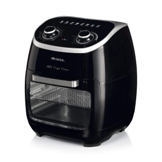 Ariete 4619 Airy Fryer Oven - Friggitrice Ad Aria e Forno Elettrico con Girarrosto - Cestello Rotante - Essiccatore - 2000 Watt - 11 Litri - Nero