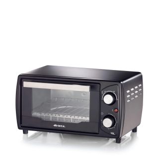 Ariete 3920 Forno Elettrico, 1000w, Capacità 10l, Timer 30 Minuti, Temperatura Max 230°c, Doppio Vetro, Griglia Acciaio Inox, Nero