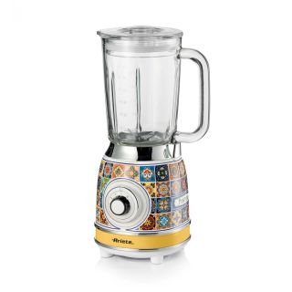 Ariete 583 Frullatore Positano con Tazza in Vetro da 1,5 Litri, 4 Lame in Acciaio Inox, 4 Velocità + Pulse,1000 Watt