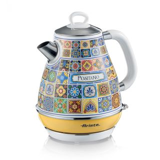 Ariete 2869 Bollitore Positano, Bollitore Elettrico, 1,7l, Infusi, The, Tisane, Base Cordless, Autospegnimento
