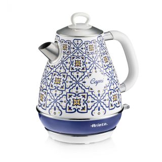 Ariete 2869 Bollitore Capri, Bollitore Elettrico, 1,7l, Infusi, The, Tisane, Base Cordless, Autospegnimento