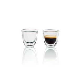 De’longhi 5513214591 Bicchiere da Caffè Trasparente 2 Pz