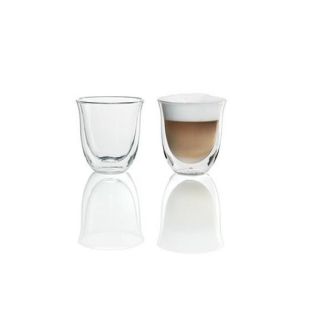 De’longhi 5513214601 Bicchiere da Caffè Trasparente 2 Pz 190 Ml