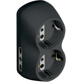 Bticino S3614g Adattatore per Presa di Corrente Antracite