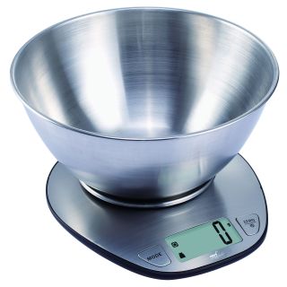 Melchioni Graal Acciaio Inox Superficie Piana Bilancia da Cucina Elettronica