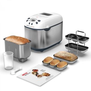 Imetec Zero-glu Pro Macchina per Il Pane 920 W Acciaio Inox, Bianco