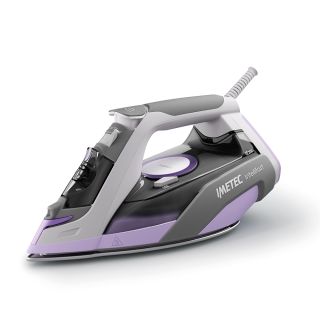 Imetec Intellifast, Ferro da Stiro a Vapore, Tecnologia Intelli System, Impostazione Automatica della Temperatura, Piastra Ceramic Diamond, Protezione Anticalcare, 2400 W, Colpo Vapore