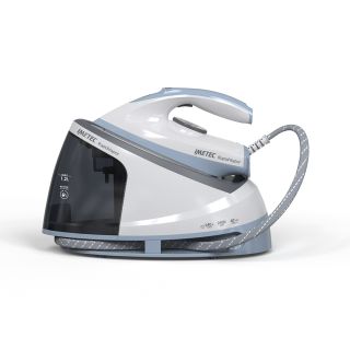 Imetec Rapidvapor Ferro da Stiro Generatore di Vapore, Piastra Fluid Ceramic a Rapido Riscaldamento, Leggero, Sistema di Pulizia Calc Clean, Colpo Vapore 240 G, 2400 W, 5 Bar Pump