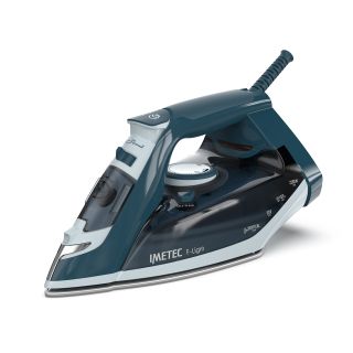 Imetec F-light Ferro da Stiro a Vapore, Leggero, Piastra Superscorrevole con Rivestimento Glide Ceramic, Colpo Vapore 150g, Doppia Protezione Anticalcare, 2200 W