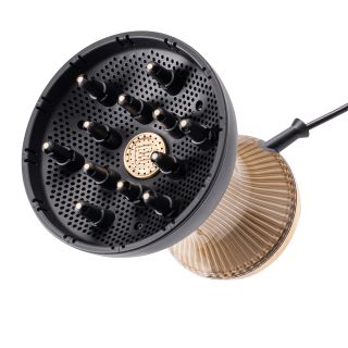 Bellissima Imetec Diffon Supreme, Diffusore Ad Aria Calda per Capelli Ricci, Diffusore Xl con 12 Dita, Tecnologia Ceramica&argan Oil, 2 Velocità, 3 Temperature, Asciugatura Delicata