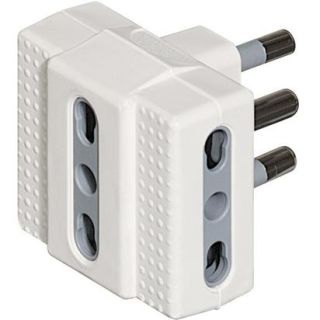 Bticino S3604d Adattatore per Presa di Corrente Bianco